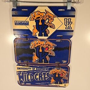 Lot Of 3 Kentucky Wildcats License‎ Plates